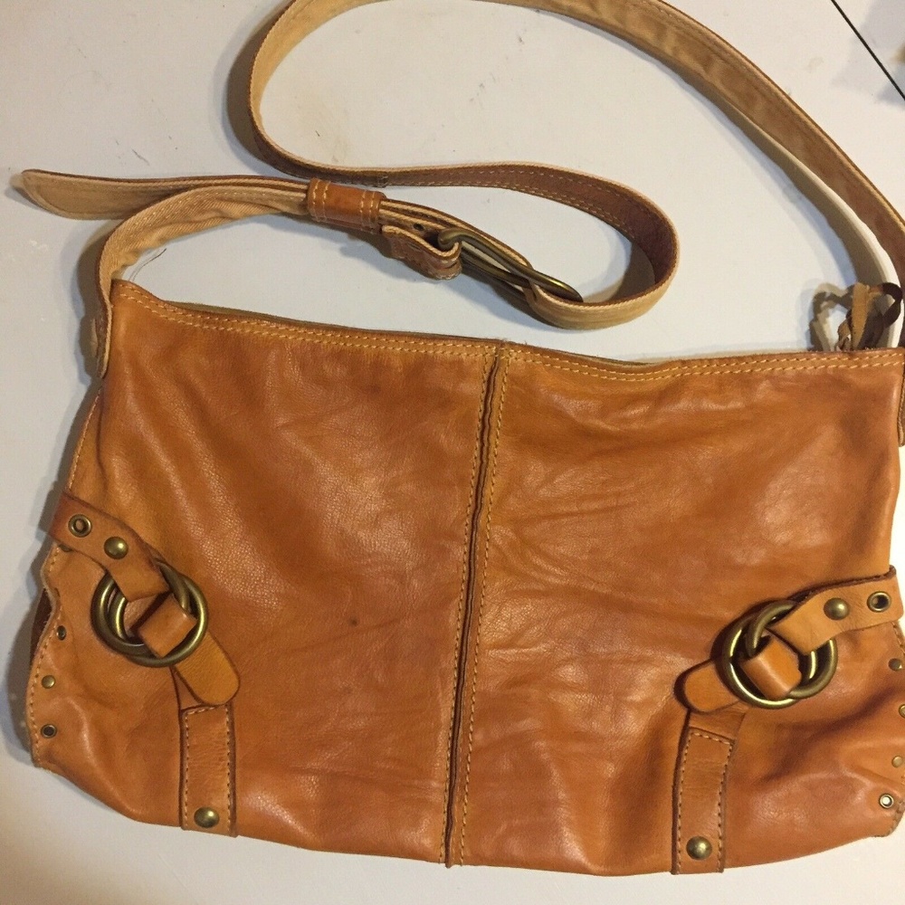 Designer LUCKY Brand Brown Top Grain Leather